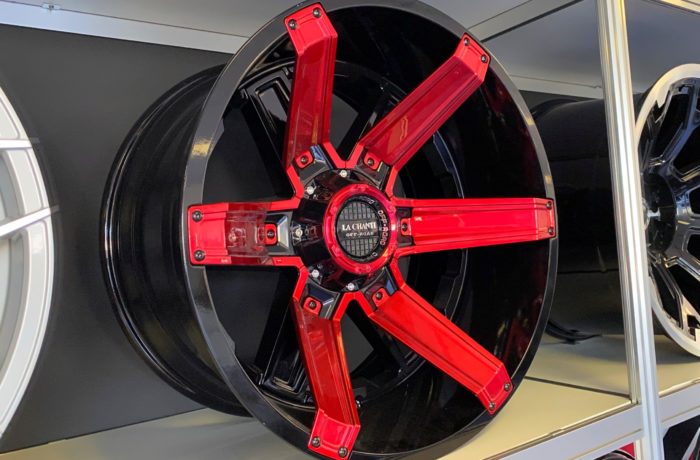 LC-OF16 schwarz rot 12×20/12×22 5×127 / 5×139.7 / 6×135 / 6×139.7  ET -44 Preis pro Stück ab: 775,00€