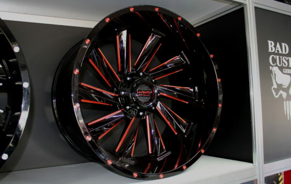 LC-OF10 schwarz rot 12×20/12×22 5×127 / 5×139.7 / 6×139.7 / 6×135  ET -44 Preis pro Stück ab: 699,00€